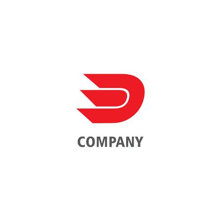 Letter D Alphabetic Logo Design Templateのイラスト素材
