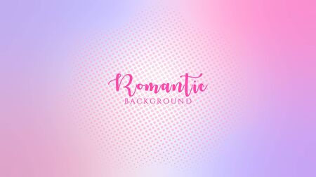 Halftone Background Design Template, Pop Art, Colorful Abstract Dots Pattern Illustration, Vintage Texture Element, Rounded Shape, Pinky Pink Violet Gradation, Romantic Colors, Valentine Day, Polka-dotted, polkadot, Vector EPS 10のイラスト素材
