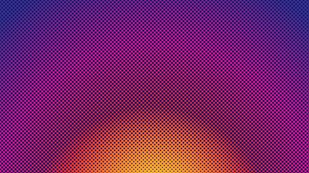 Colorful Halftone Background Design Template, Pop Art, Abstract Dots Pattern Illustrationのイラスト素材