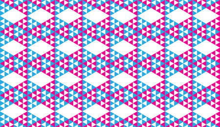Colorful Abstract Triangles Ornament, Triangular Shapes Wallpaper. Geometric Seamless Pattern Design...