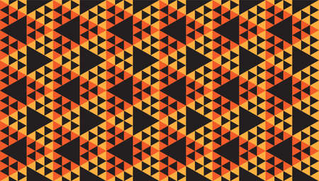 Abstract Vintage Triangles Ornament, Triangular Shapes Wallpaper. Geometric Seamless Pattern Design...