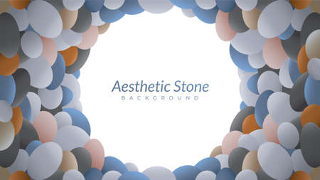 a hole in the middle of the rocks. aesthetic background design template with blank space. marble...