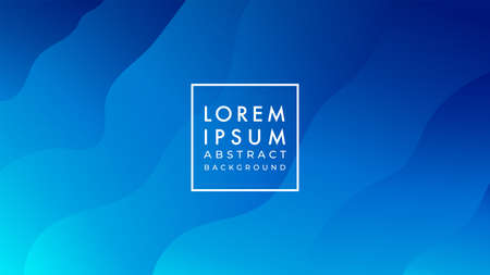 Minimal wavy liquid, under water vector illustration. Dark blue to green vibrant color gradient. Abstract background design template.のイラスト素材