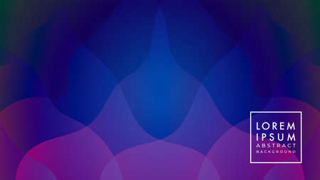 Mysterious Stupa in Dark Neon Color Gradient. Abstract Wave Background Design Template.