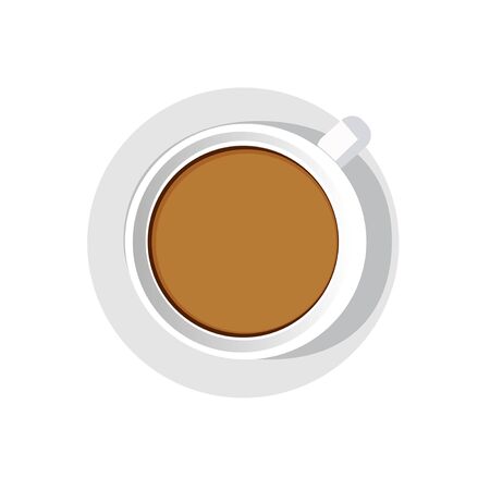 cup hot coffee icon vector illustratorのイラスト素材