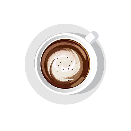 cup hot cocoa icon vector illustratorのイラスト素材