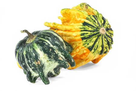 A pair of decorative gourds.の写真素材