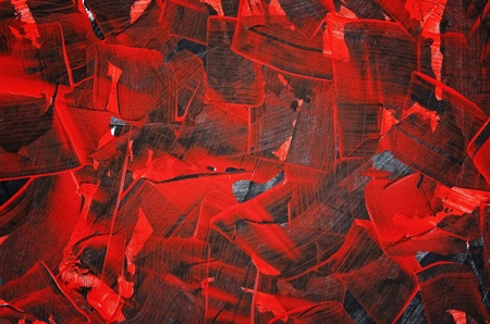 A handpainted   abstract painting.  Broad strokes of a palette knife provide and interesting textured background.の写真素材