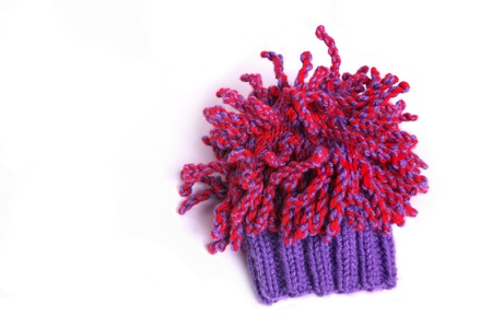 A funny yet cute child or baby's winter hat.の写真素材