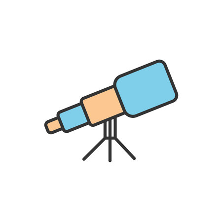 Telescope Space Vectorのイラスト素材