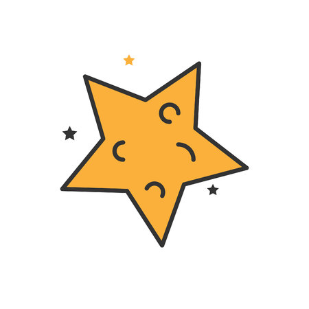 star conceptual space vectorのイラスト素材