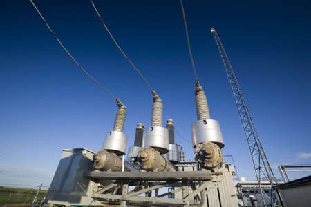 Close up of electrical wiring in an industrial applicationの写真素材