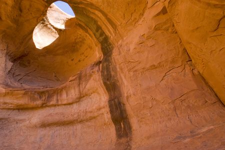Sandstone formations on the Navajo reservation Monument Valley Utahの写真素材