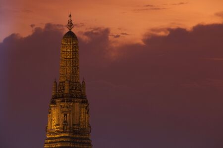 Scene around the Wat Arun temple in Bangkok Thailand.の写真素材