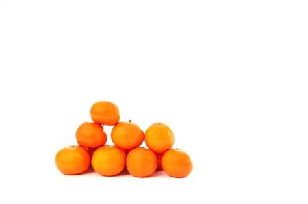 Fresh oranges isolated against a white background.の写真素材
