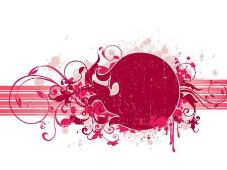 floral frameのイラスト素材