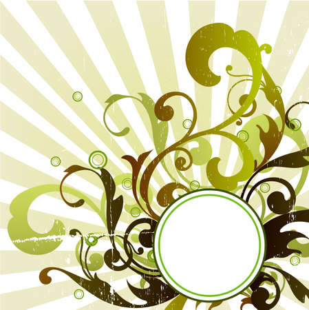 floral frameのイラスト素材