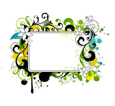 floral backgroundのイラスト素材