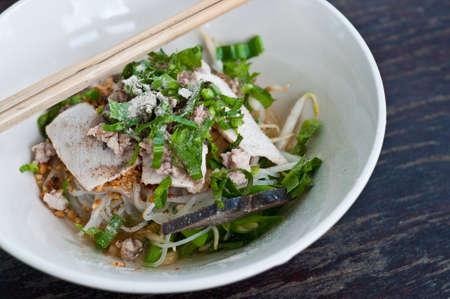 Original spicy Sukhothai (an ancient capital of thailand) style noodle