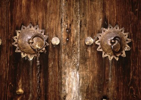 wooden doorの写真素材