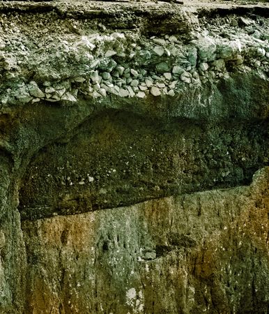 Dirt background texture with stonesの写真素材