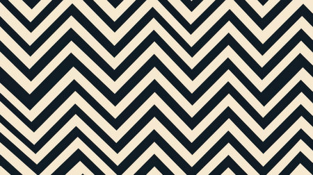 Abstract Chevron Pattern in Black and Cream with Distinctive Zigzag Design for Modern Home Decor and Graphic Design Projectsの素材