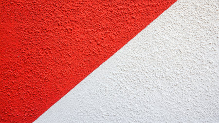 Vibrant Red and White Textured Wall with Angular Design, Perfect for Modern Backgrounds and Creative Projectsの素材