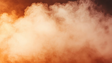 A warm, smoky haze with a gradient from orange to white, creating an ethereal and atmospheric effect, reminiscent of fire or mist.の素材