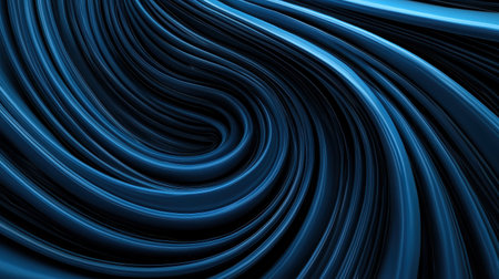 A mesmerizing abstract image showcasing flowing blue waves, creating a dynamic and fluid visual effect.の素材