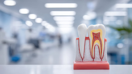 Detailed Model of Human Teeth Anatomy with Focus on Root Structure and Dental Health Representation for Educational Purposes in Clinical Environmentsの素材