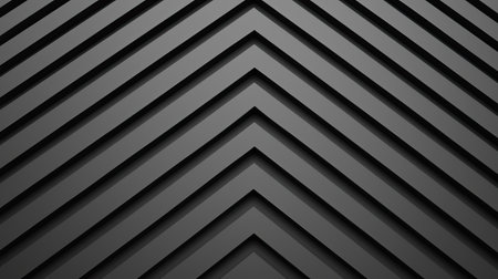 A minimalist design featuring layered, diagonal black lines creating a striking geometric pattern.の素材