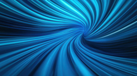 Abstract Swirling Waves of Blue Light Creating a Dynamic Flow with Streaks of Energy and Movement in a Visually Striking Background Designの素材