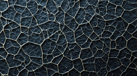 Intricate Cracked Texture Background with Detailed Lines and Patterns on Dark Surface Perfect for Abstract Designs and Artistic Projectsの素材