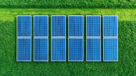 AI-powered smart grids optimizing renewable energy distribution for a sustainable and efficient futureの素材