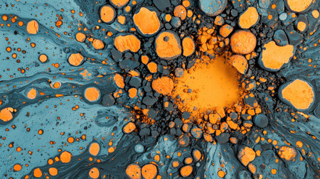 Dramatic explosion of a distant planet rocks and debris cascading cosmic backdrop vibrant colors wide-angle viewの素材