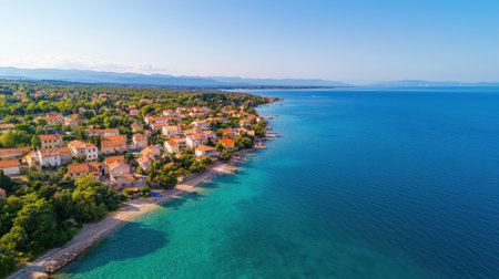A coastal town in Croatia - Novigradの素材