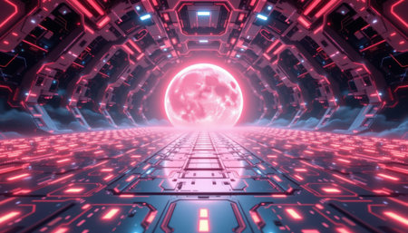 radiant solar array in a sci fi style, glowing with blush pink lights, smooth surfaces, high tech textures, cosmic vibe, high resolutionの素材