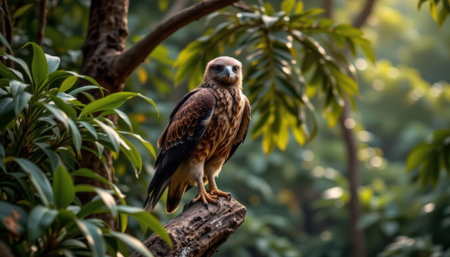 timeless harpy eagle photographed in a perched pose in a jungle perch, in a classic wildlife photography style, with deep forest tones, ambient light, high resolutionの素材