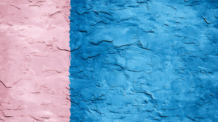 Textured abstract surface in pink and blue tones.の素材