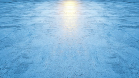 Close-up of wet concrete surface reflecting light artistic droplets moody atmosphere overhead angle industrial setting, Realistic Photoの素材