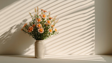 Dainty wildflowers illustrated on a coloring page relaxing environment light streaming in candid shot of creativity, Realistic Photoの素材