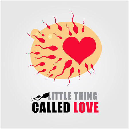 little thing called love (sperm and ovary)のイラスト素材
