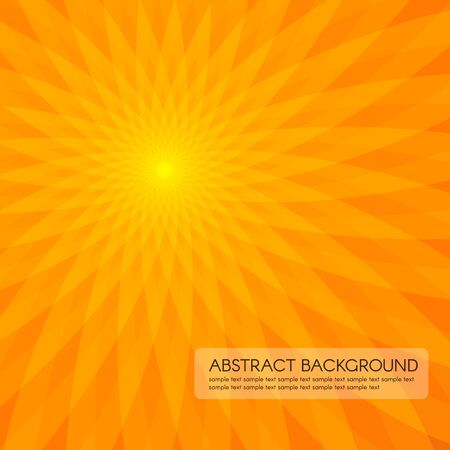 Orange sun flower power abstract vector backgroundのイラスト素材