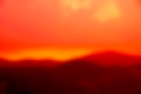 View Mountain Red orange Blur color abstract backgroundの写真素材