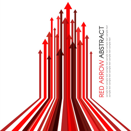 Red arrow line upper vector abstract backgroundのイラスト素材