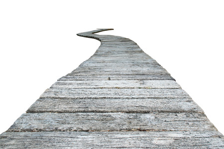 Cement block walkway isolate on white backgroundの写真素材