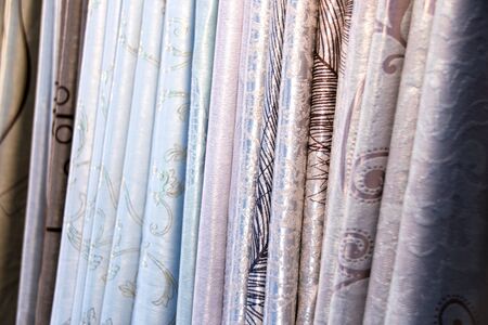 Soft colors Draped fabric fold for decoration texture background