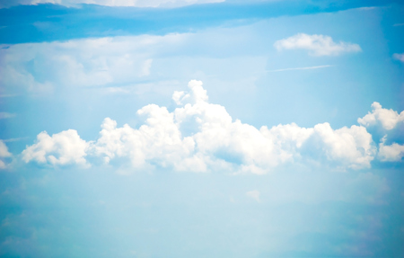 White soft cloud  and sky - abstract cloudscape backgroundの写真素材