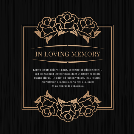 Vector of In loving memory banner with - ID:117745663 - Royalty Free ...