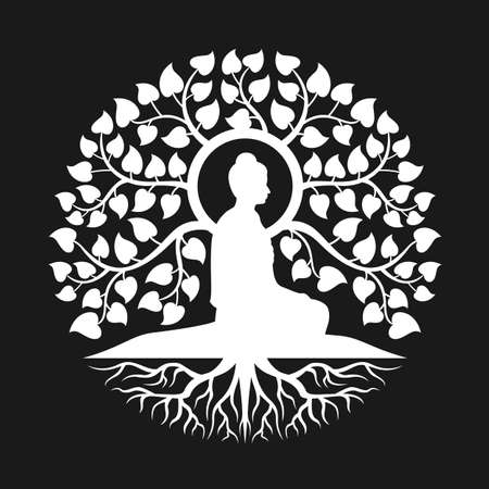 Vector Of White Side View Buddha Id Royalty Free Image Stocklib